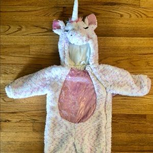 Toddler plush unicorn costume jumpsuit 2T-3T